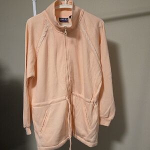 GLC Sport Peach Full-Zip Jacket with Drawstring Size L